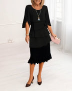 Mila | Elegant Comfort Ruffle Dress